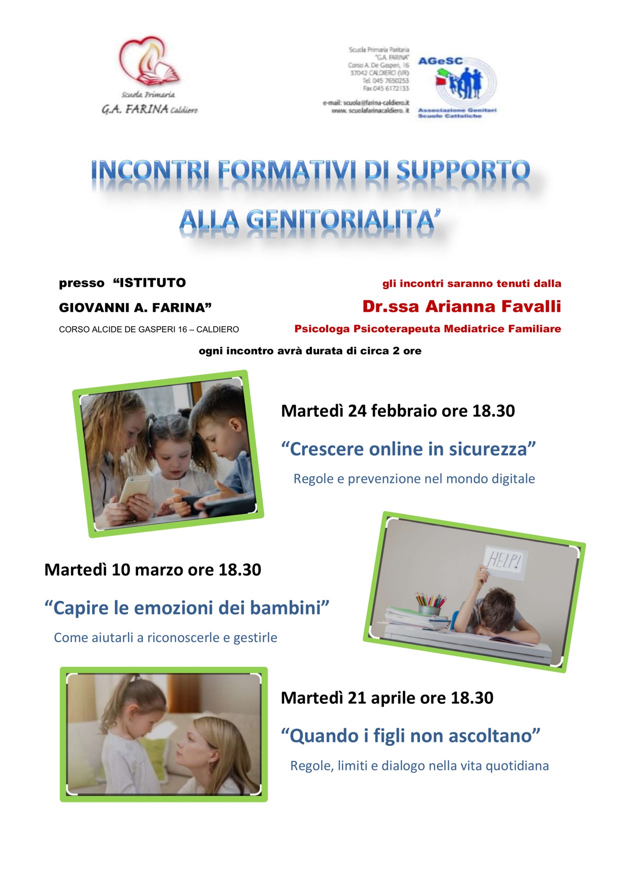 Incontri formativi 2025-2026